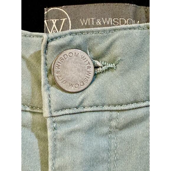 Wit & Wisdom Dusty Blue AbSolution High Waist Ankle Skinny Pants Size 0 - Picture 13 of 16